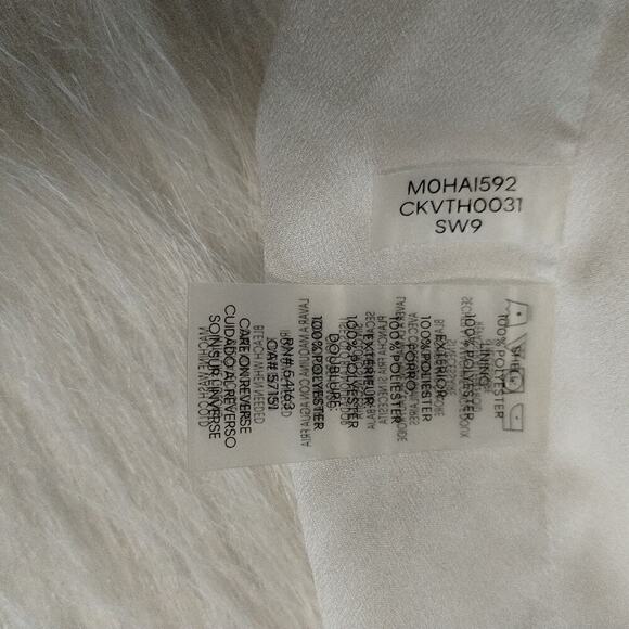 Calvin Klein Shear Blouse color White size Small - Picture 8 of 9